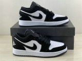 Authentic Air Jordan 1 Low Black/White