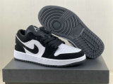 Authentic Air Jordan 1 Low Black/White