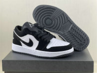 Authentic Air Jordan 1 Low Black/White