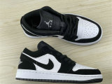 Authentic Air Jordan 1 Low Black/White