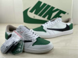 Authentic Travis Scott x Air Jordan 1 Low White/Black/Green