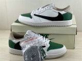 Authentic Travis Scott x Air Jordan 1 Low White/Black/Green