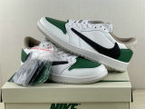 Authentic Travis Scott x Air Jordan 1 Low White/Black/Green