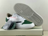 Authentic Travis Scott x Air Jordan 1 Low White/Black/Green