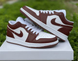 Authentic Air Jordan 1 Low White/Team Red