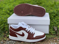 Authentic Air Jordan 1 Low White/Team Red GS