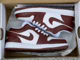 Authentic Air Jordan 1 Low White/Team Red