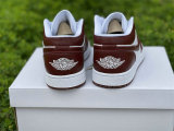 Authentic Air Jordan 1 Low White/Team Red