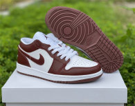 Authentic Air Jordan 1 Low White/Team Red