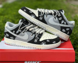 Authentic Nike Dunk Low White/Black/Grey