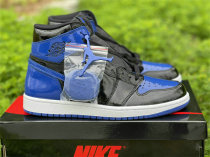 Authentic Air Jordan 1 High OG Black/Varsity Royal-White GS
