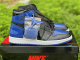 Authentic Air Jordan 1 High OG Black/Varsity Royal-White GS