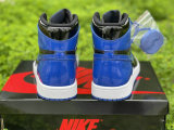 Authentic Air Jordan 1 High OG Black/Varsity Royal-White