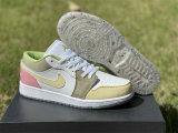 Authentic Air Jordan 1 Low Colorful Canvas