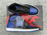 Authentic Air Jordan 1 High OG Black/Varsity Royal-White