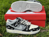 Authentic Nike Dunk Low White/Black/Grey