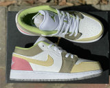 Authentic Air Jordan 1 Low Colorful Canvas