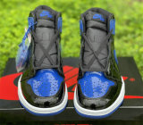 Authentic Air Jordan 1 High OG Black/Varsity Royal-White