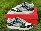 Authentic Nike Dunk Low White/Black/Grey