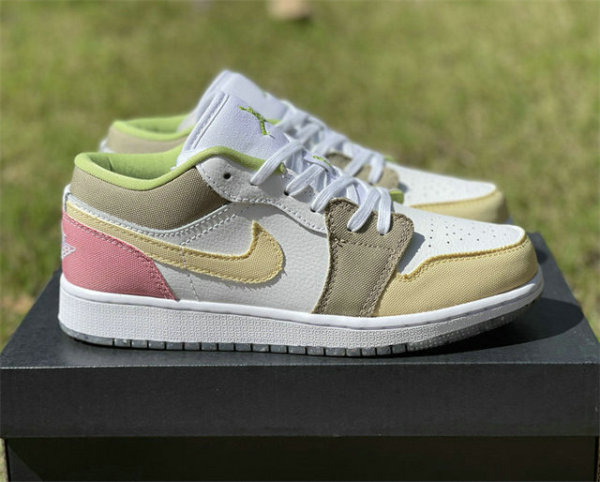 Authentic Air Jordan 1 Low Colorful Canvas