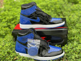 Authentic Air Jordan 1 High OG Black/Varsity Royal-White