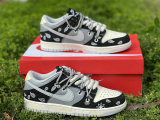 Authentic Nike Dunk Low White/Black/Grey