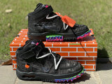 Authentic Off-White x Nike Air Force 1 Mid Black/Clear-Black