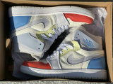 Authentic Air Jordan 1 Zoom CMFT Sail/White-Opti Yellow