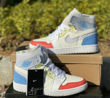 Authentic Air Jordan 1 Zoom CMFT Sail/White-Opti Yellow