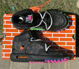 Authentic Off-White x Nike Air Force 1 Mid Black/Clear-Black