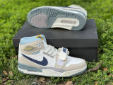 Authentic Air Jordan Legacy 312 GS Summit White/Mystic-Navy Sail