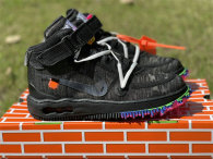 Authentic Off-White x Nike Air Force 1 Mid Black/Clear-Black