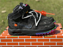 Authentic Off-White x Nike Air Force 1 Mid Black/Clear-Black