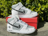 Authentic Nike SB Dunk High Grey/White