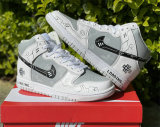 Authentic Nike SB Dunk High Grey/White