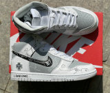 Authentic Nike SB Dunk High Grey/White