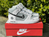 Authentic Nike SB Dunk High Grey/White