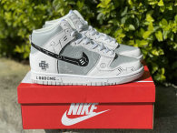 Authentic Nike SB Dunk High Grey/White