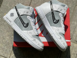Authentic Nike SB Dunk High Grey/White