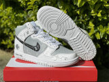 Authentic Nike SB Dunk High Grey/White