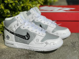 Authentic Nike SB Dunk High Grey/White