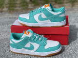 Authentic Nike Dunk Low Turquoise Orange