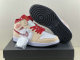 Authentic Air Jordan 1 Mid White/Tan/Beige/Red