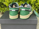 Authentic Air Jordan 1 Low White Green GS