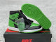 Authentic Air Jordan 1 High OG Black/Green/White GS