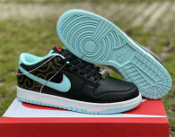 Authentic Nike Dunk Low “Barber Shop” Light Blue/Black