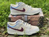 Authentic Nike Dunk Low Grey/Wine Red