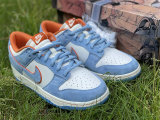 Authentic Nike Dunk Low Light Blue/Orange