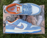Authentic Nike Dunk Low Light Blue/Orange