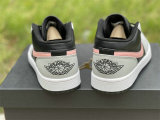 Authentic Air Jordan 1 Low Black/Grey/Pink/White